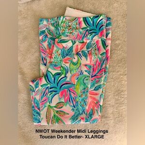 NWOT Weekender Midi Leggings
Toucan Do It Better- XLARGE
